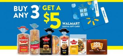 Bimbo Canada: Buy 3 Participating Products and get a $5 Walmart Gift Card