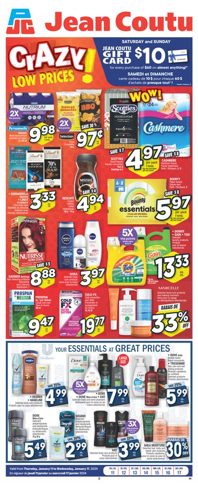Jean Coutu (NB) Flyer January 11 to 17