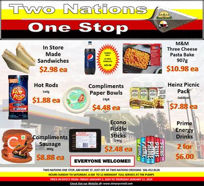 Two Nations One Stop Flyer January 5 to 11