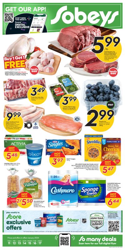 Sobeys (ON) Flyer January 11 to 17