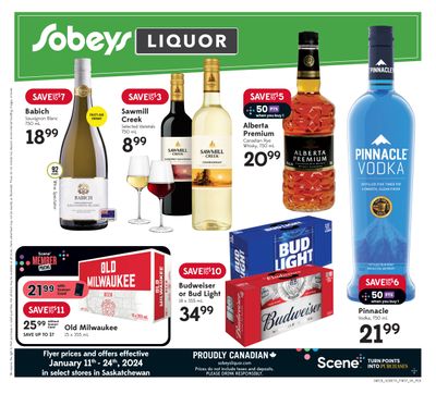 Sobeys (SK) Liquor Flyer January 11 to 24