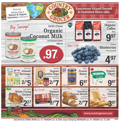 Country Grocer (Salt Spring) Flyer January 10 to 15