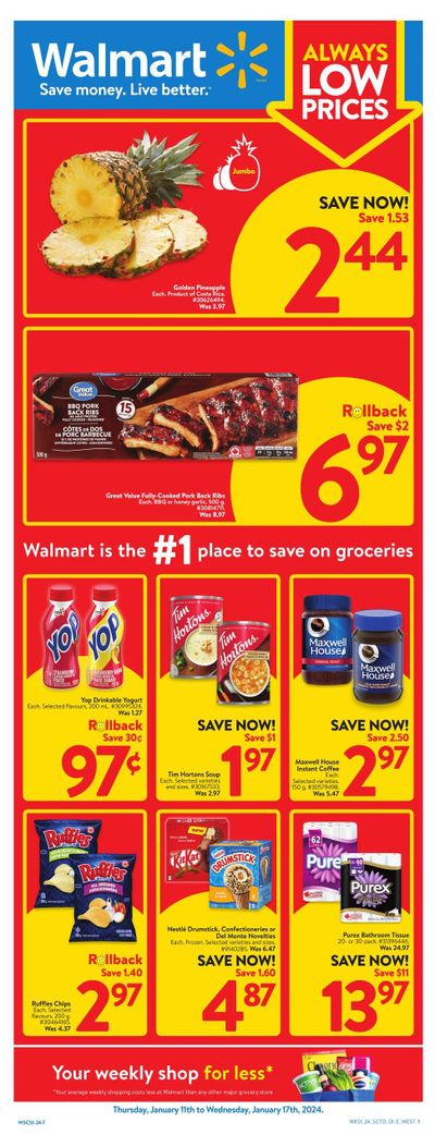 Walmart (West) Flyer January 11 to 17