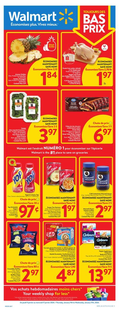 Walmart (QC) Flyer January 11 to 17