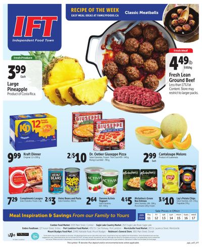 IFT Independent Food Town Flyer January 11 to 17