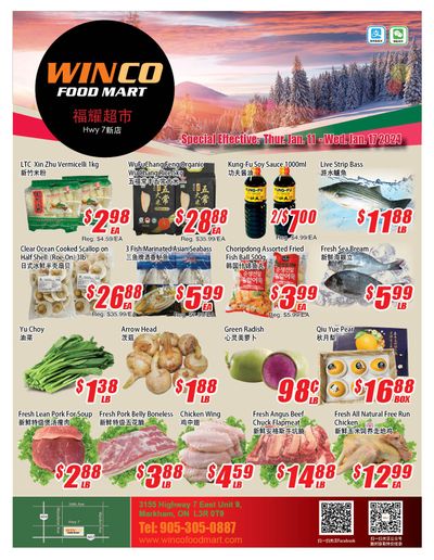 WinCo Food Mart (HWY 7) Flyer January 11 to 17