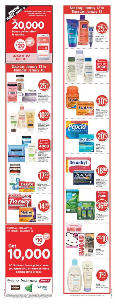 Shoppers Drug Mart (ON) Flyer January 13 to 18