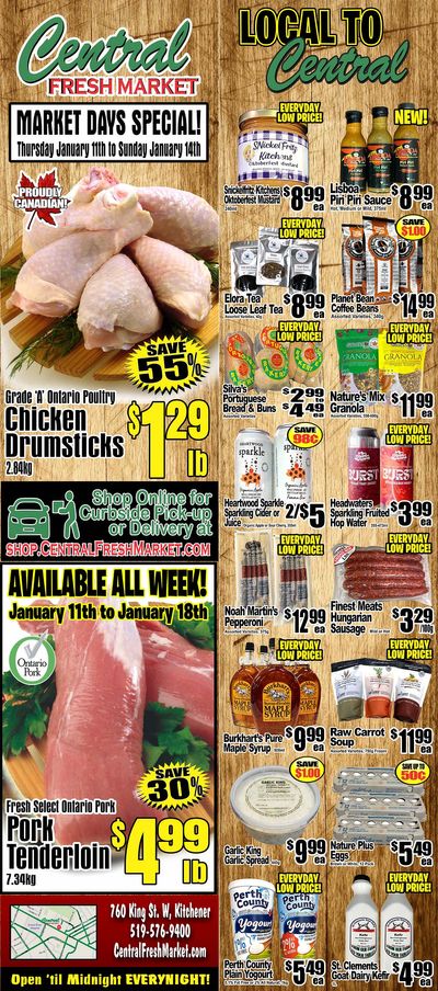 Central Fresh Market Flyer January 11 to 18