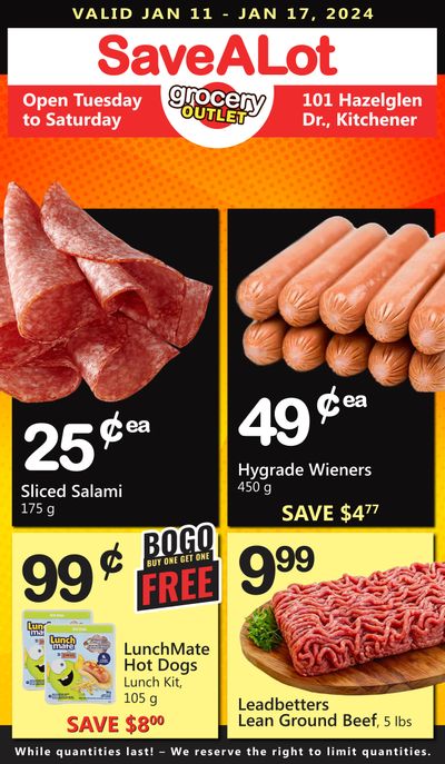 SaveALot Grocery Outlet Flyer January 11 to 17