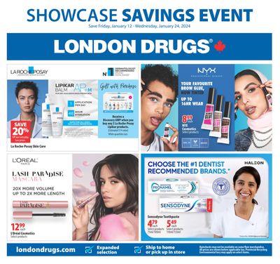 London Drugs Showcase Event Flyer January 12 to 24