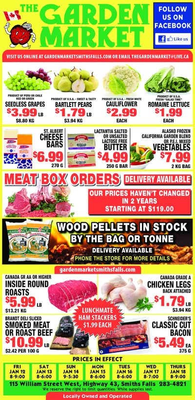 The Garden Market Flyer January 12 to 18