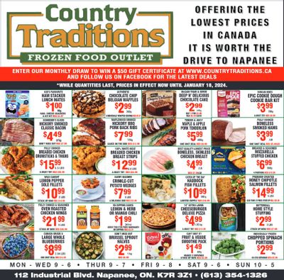 Country Traditions Flyer January 11 to 18