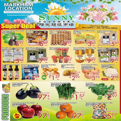 Sunny Foodmart (Markham) Flyer January 12 to 18