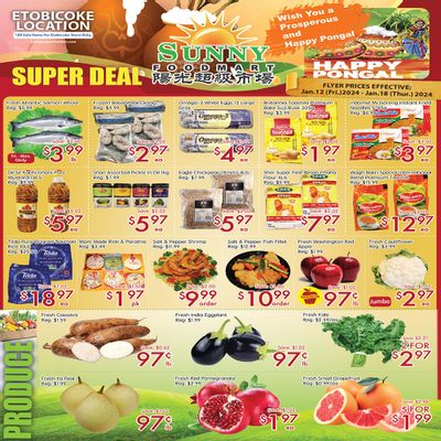 Sunny Foodmart (Etobicoke) Flyer January 12 to 18