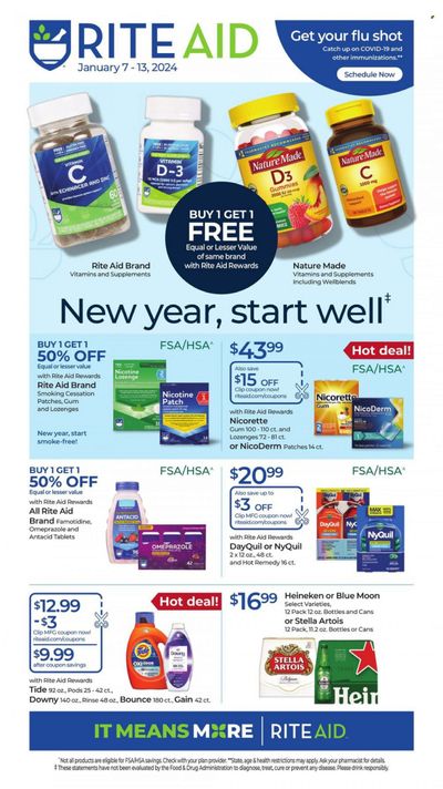 RITE AID Weekly Ad Flyer Specials January 7 to January 13, 2024