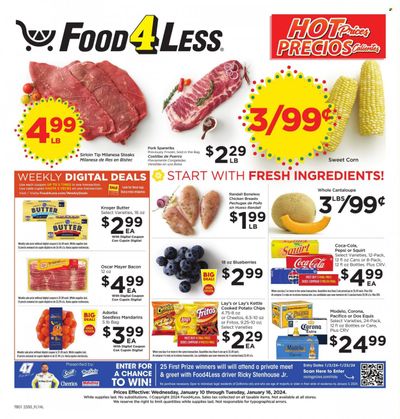 Food 4 Less (CA) Weekly Ad Flyer Specials January 10 to January 16, 2024