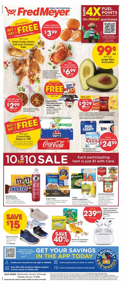 Fred Meyer (OR) Weekly Ad Flyer Specials January 10 to January 16, 2024