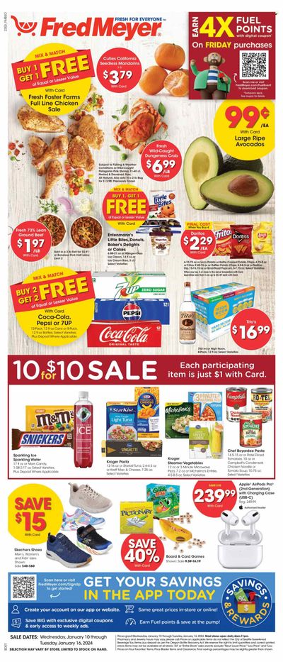 Fred Meyer (OR) Weekly Ad Flyer Specials January 10 to January 16, 2024