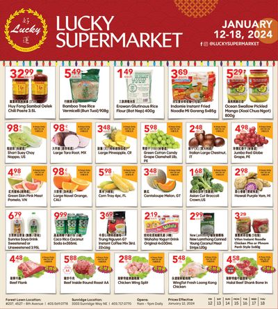 Lucky Supermarket (Calgary) Flyer January 12 to 18