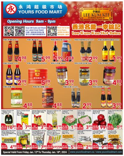 Yours Food Mart Flyer January 12 to 18