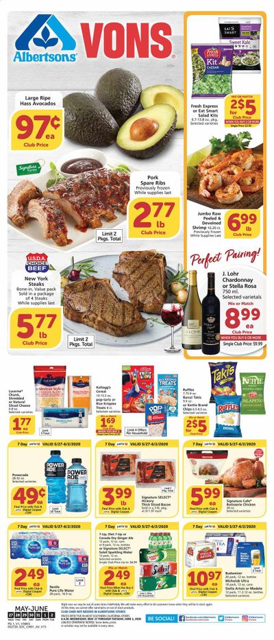 Vons Weekly Ad & Flyer May 27 to June 2