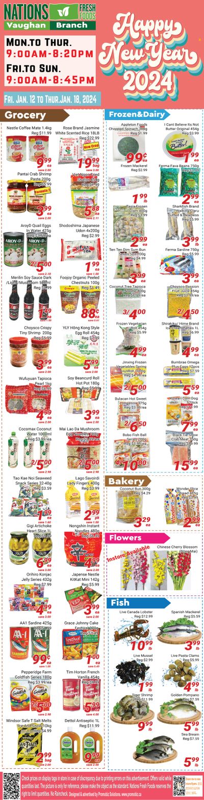 Nations Fresh Foods (Vaughan) Flyer January 12 to 18