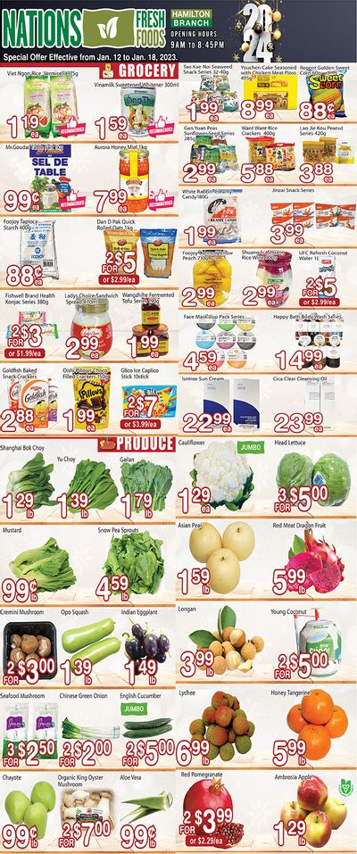 Nations Fresh Foods (Hamilton) Flyer January 12 to 18