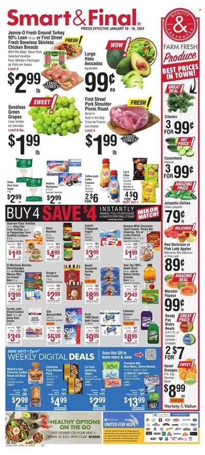 Smart & Final (CA) Weekly Ad Flyer Specials January 10 to January 16, 2024