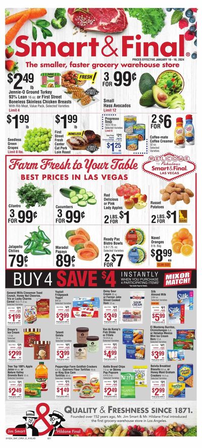 Smart & Final (NV) Weekly Ad Flyer Specials January 10 to January 16, 2024