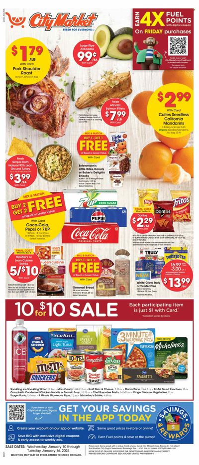City Market (CO, UT, WY) Weekly Ad Flyer Specials January 10 to January 16, 2024
