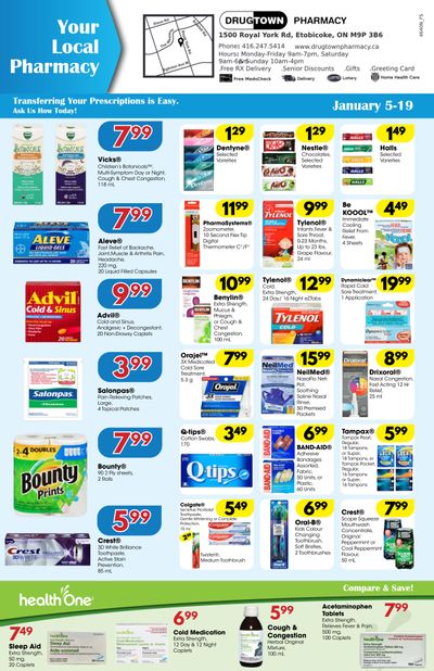 Drug Town Pharmacy Flyer January 5 to 19