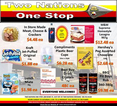 Two Nations One Stop Flyer January 12 to 18