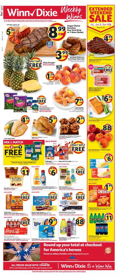 Winn Dixie Weekly Ad & Flyer May 27 to June 2