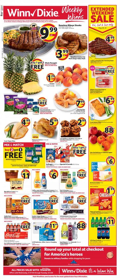 Winn Dixie Weekly Ad & Flyer May 27 to June 2