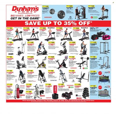 Dunham's Sports Weekly Ad Flyer Specials January 6 to January 18, 2024