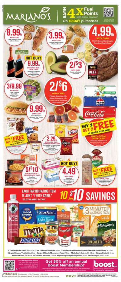 Mariano’s (IL) Weekly Ad Flyer Specials January 10 to January 16, 2024