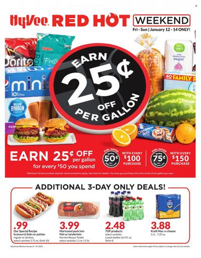 Hy-Vee (IA, IL, MN, MO, SD) Weekly Ad Flyer Specials January 12 to January 14, 2024