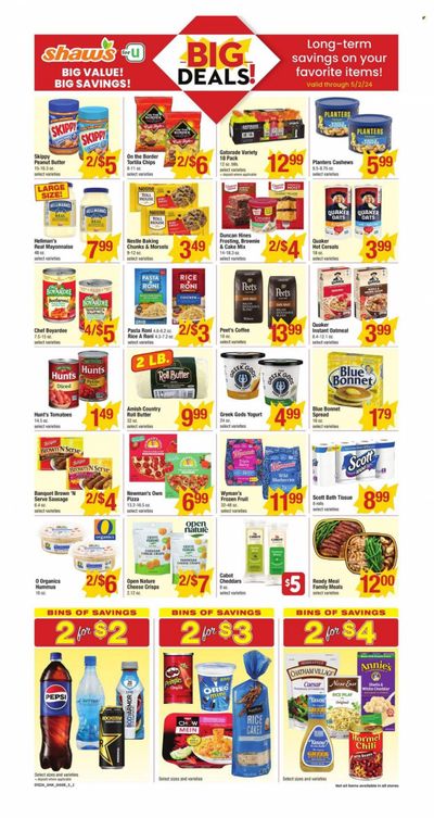 Shaw’s (MA, ME, NH, RI, VT) Weekly Ad Flyer Specials January 12 to May 2, 2024