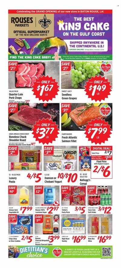 Rouses Markets (LA) Weekly Ad Flyer Specials January 10 to January 17, 2024