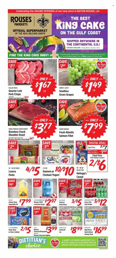 Rouses Markets (MS) Weekly Ad Flyer Specials January 10 to January 17, 2024