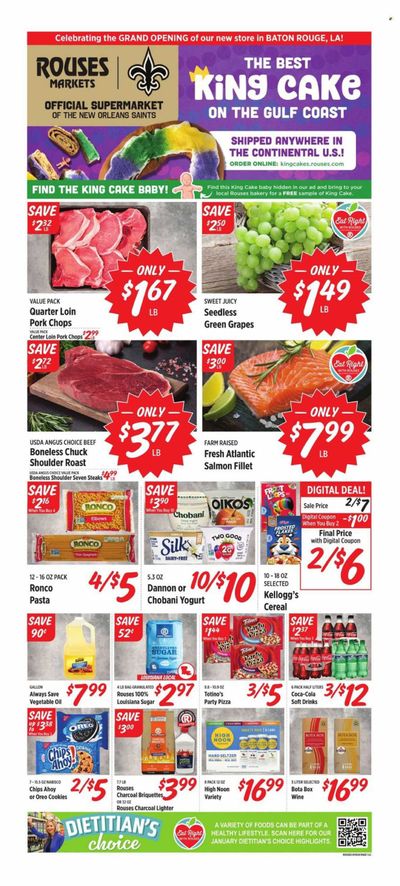 Rouses Markets (LA) Weekly Ad Flyer Specials January 10 to January 17, 2024