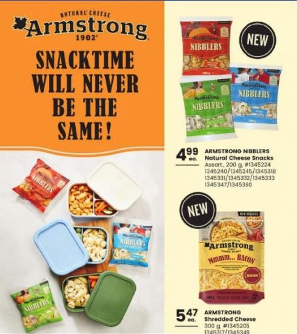 Giant Tiger Canada Armstrong Cheese Nibbles 2.99 with Printable Coupon