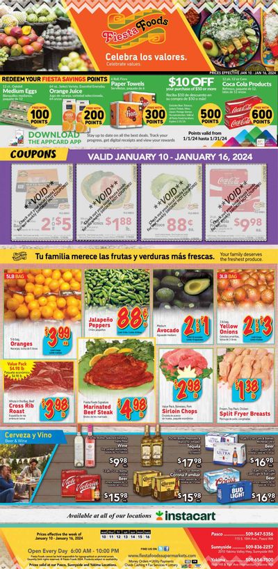 Fiesta Foods SuperMarkets (WA) Weekly Ad Flyer Specials January 10 to January 16, 2024