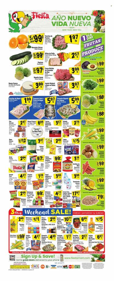 Fiesta Mart (TX) Weekly Ad Flyer Specials January 10 to January 16, 2024