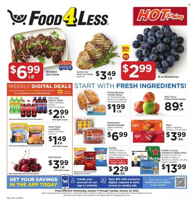 Food 4 Less (IL) Weekly Ad Flyer Specials January 17 to January 23, 2024