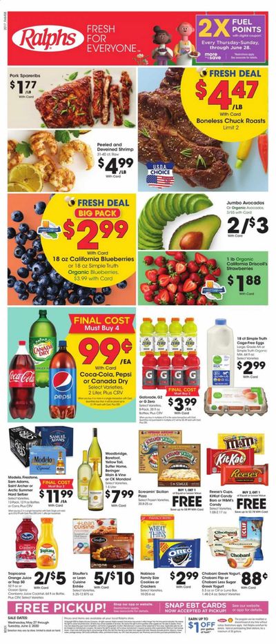 Ralphs Weekly Ad & Flyer May 27 to June 2