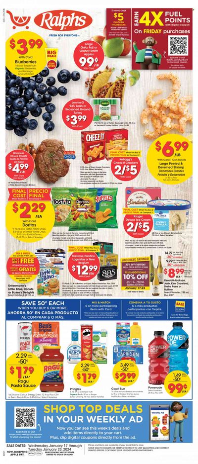 Ralphs (CA) Weekly Ad Flyer Specials January 17 to January 23, 2024