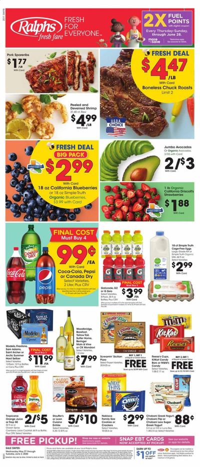 Ralphs Fresh Fare Weekly Ad & Flyer May 27 to June 2