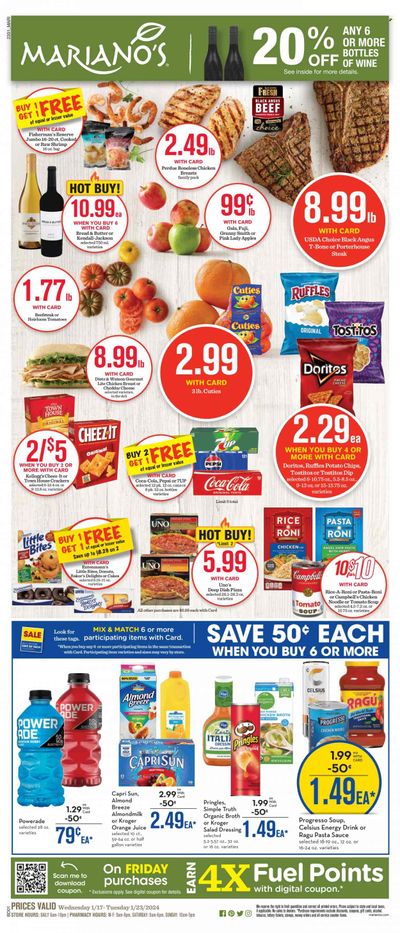 Mariano’s (IL) Weekly Ad Flyer Specials January 17 to January 23, 2024