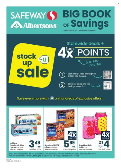 Safeway (ID) Weekly Ad Flyer Specials January 2 to January 28, 2024